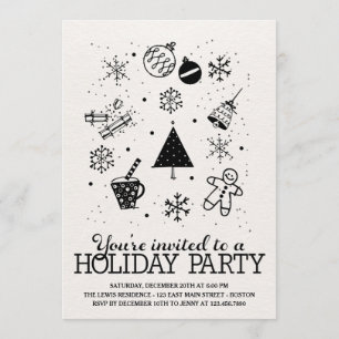 Invitación a la fiesta navideña de los navidades D