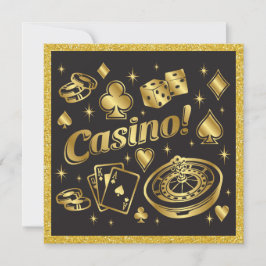 Invitación a la Fiesta Noche de Casino