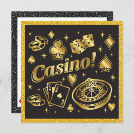 Invitación a la Fiesta Noche de Casino