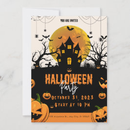 Invitación a la fiesta nocturna de Halloween