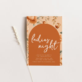Invitación a la fiesta nocturna Fall Boho Ladies