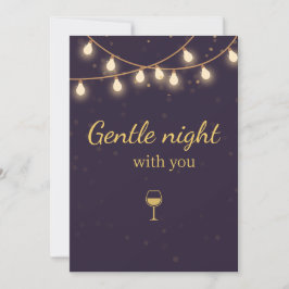 Invitación a la fiesta nocturna ligera