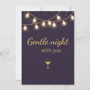 Invitación a la fiesta nocturna ligera