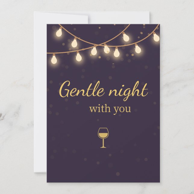 Invitación a la fiesta nocturna ligera (Anverso)