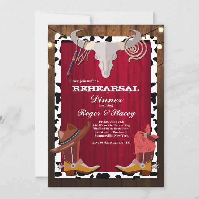 Invitación a la fiesta occidental (Anverso)