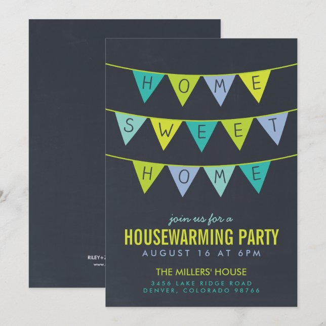 Invitación a la fiesta para el calentamiento de la (Anverso / Reverso)