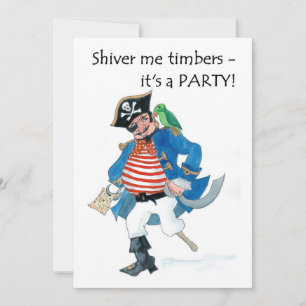Invitación a la fiesta pirata