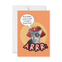 Invitación a la fiesta pirata