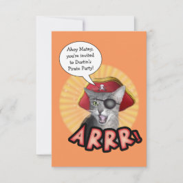 Invitación a la fiesta pirata