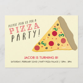 Invitación a la Fiesta Pizza
