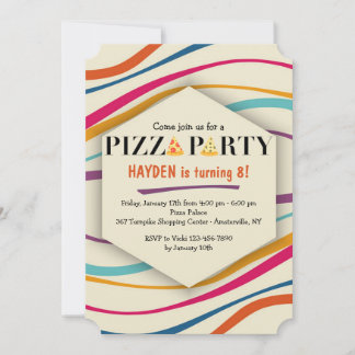 Invitación a la Fiesta Pizza