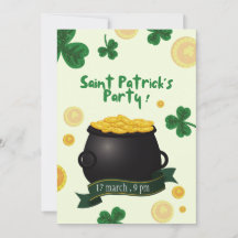 Invitación a la fiesta por el Día de San Patricio
