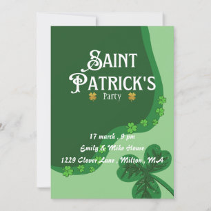 Invitación a la fiesta por el Día de San Patricio