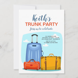 Invitación a la fiesta por troncos universitarios