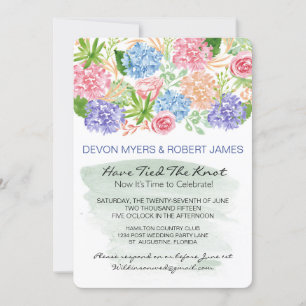 Invitación a la fiesta posterior a la boda del col