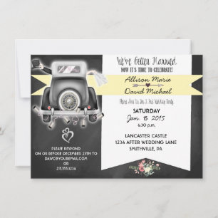 Invitación a la fiesta posterior a la boda del ret