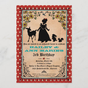 Invitación a la fiesta Princesa (para gemelos o 2 