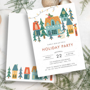 Invitación a la Fiesta Retro de Navidad