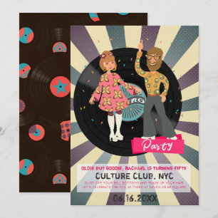Invitación a la Fiesta Retro Disco