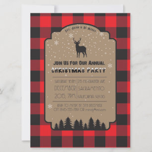 Invitación a la fiesta rusa del venado de invierno