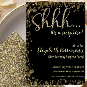 Invitación a la Fiesta Sorpresa de Cumpleaños 60 G