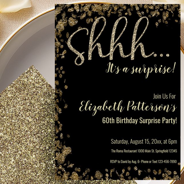 Invitación a la Fiesta Sorpresa de Cumpleaños 60 G (Subido por el creador)