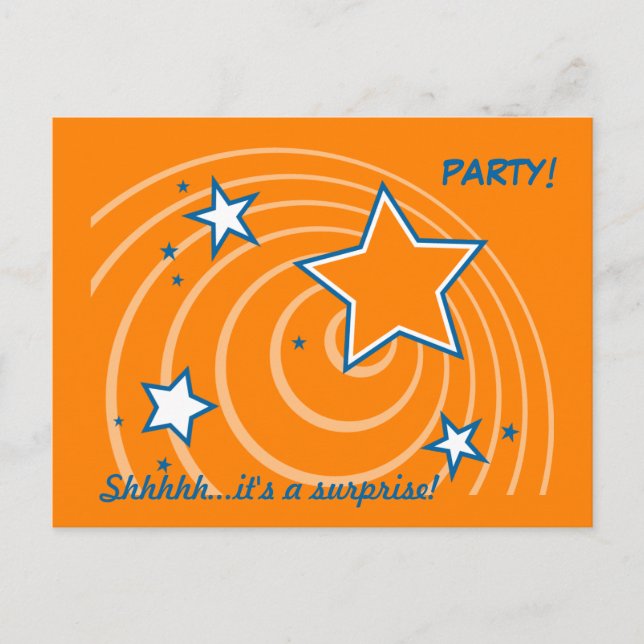 Invitación a la fiesta sorpresa de cumpleaños de l (Anverso)