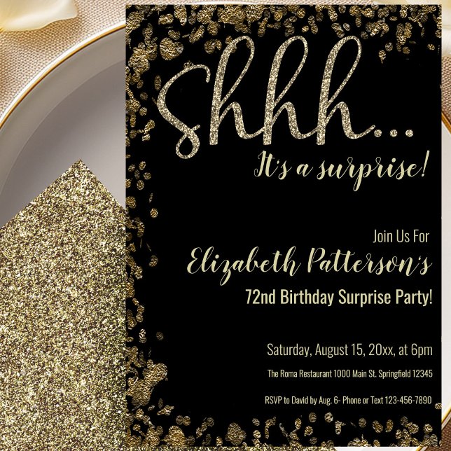 Invitación a la Fiesta Sorpresa de Cumpleaños núme (Subido por el creador)