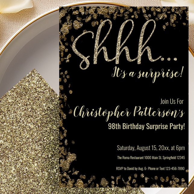 Invitación a la Fiesta Sorpresa de Cumpleaños núme (Subido por el creador)