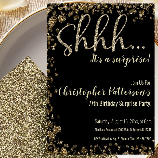 Invitación a la Fiesta Sorpresa de Cumpleaños núme (Subido por el creador)