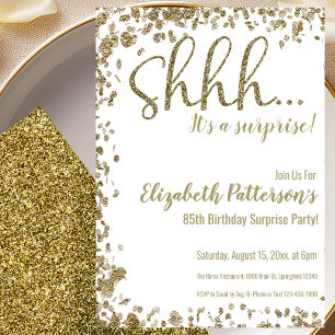 Invitación a la fiesta sorpresa de cumpleaños núme