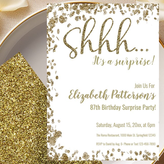 Invitación a la fiesta sorpresa de cumpleaños núme (Subido por el creador)