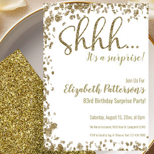 Invitación a la fiesta sorpresa de cumpleaños núme