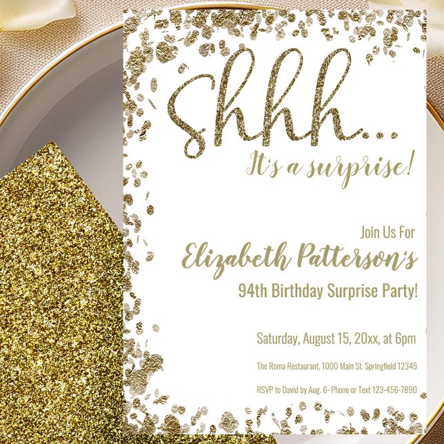 Invitación a la fiesta sorpresa de cumpleaños núme (Subido por el creador)