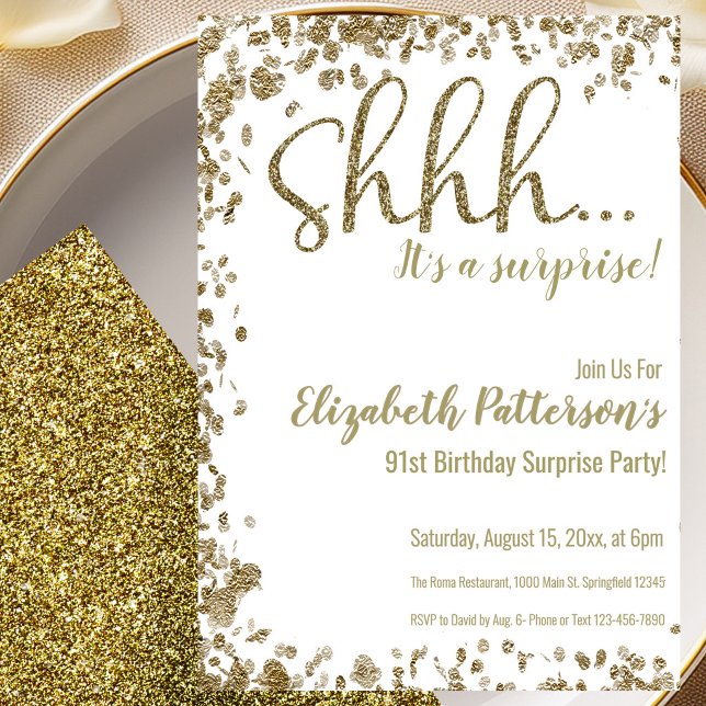 Invitación a la fiesta sorpresa de cumpleaños núme (Subido por el creador)