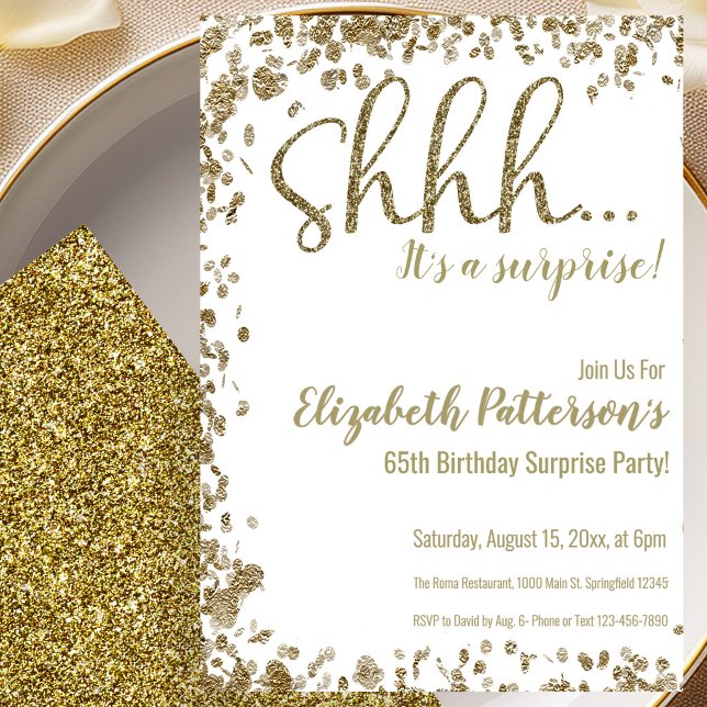 Invitación a la fiesta sorpresa de cumpleaños núme (Subido por el creador)