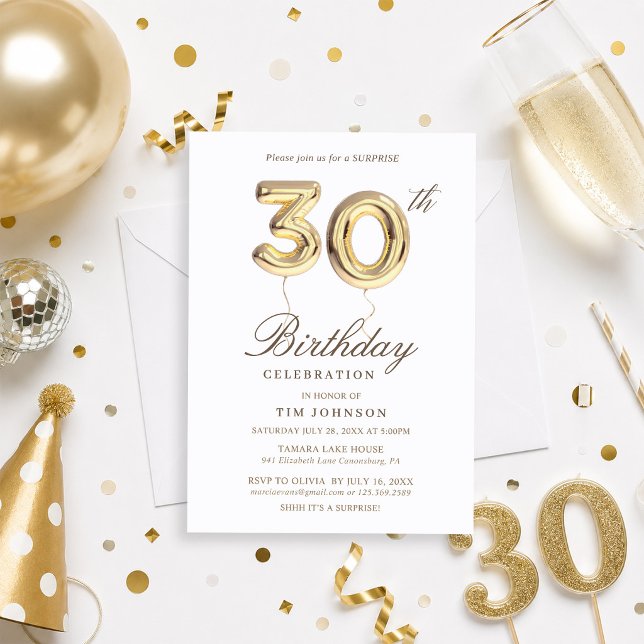 Invitación a la fiesta sorpresa de cumpleaños núme (Subido por el creador)