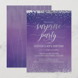 Invitación a la fiesta sorpresa del 40 aniversario