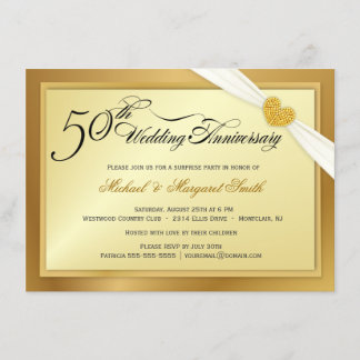 Invitación a la Fiesta Sorpresa por el 50 Aniversa