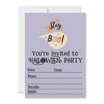 Invitación a la fiesta Stay Boo Halloween