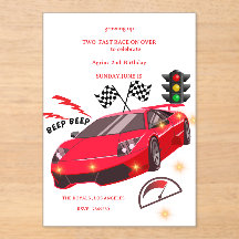 Invitación a la Fiesta Temática de Carreras de Aut