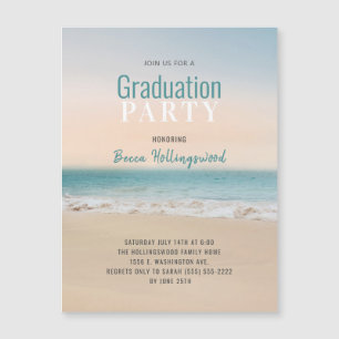 Invitación a la fiesta temática de la playa de gra