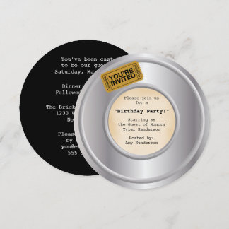 Invitación a la fiesta temática de películas