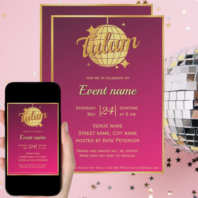 Invitación a la fiesta temática de Tulum para desp (Subido por el creador)