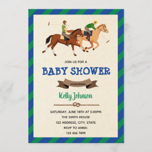 Invitación a la fiesta temática del partido polo