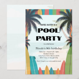 Invitación a la Fiesta Tropical en la Piscina Cump