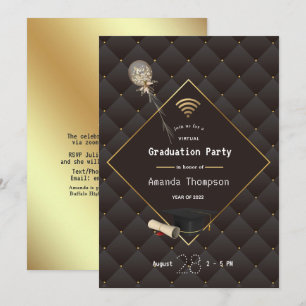 Invitación a la fiesta virtual de graduación de Bl