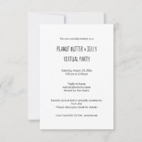 Invitación a la fiesta virtual de la mantequilla d
