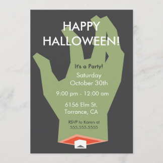 Invitación a la fiesta Zombie Halloween