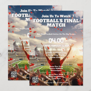 Invitación a la Final de Fútbol Triunfo de Touchdo